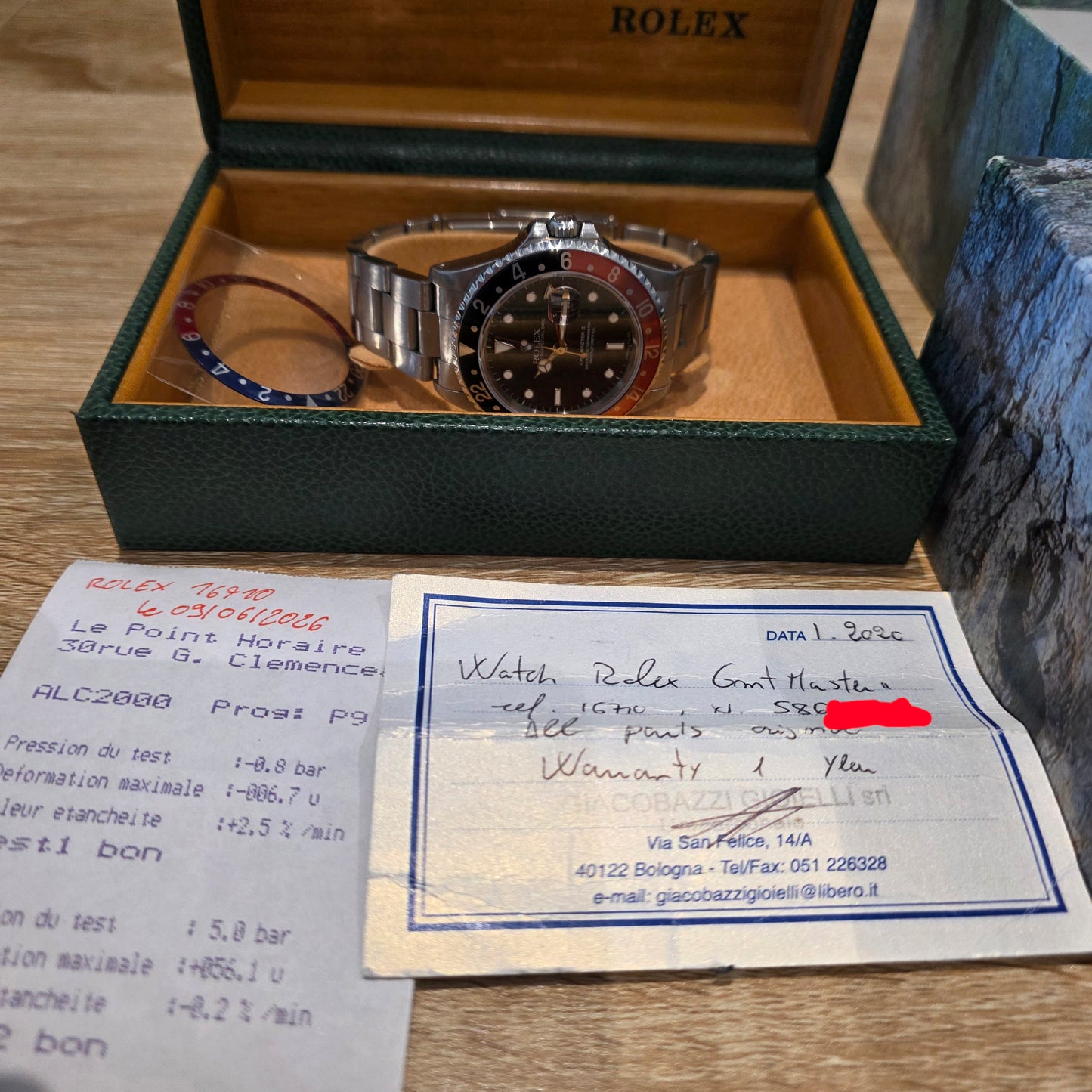 Rolex GMT MASTER II Ref : 16710 ( insert coke et pepsi )
