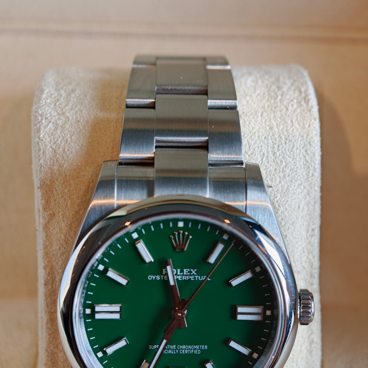 Rolex Oyster Perpetual Green 41mm réf : 124300
