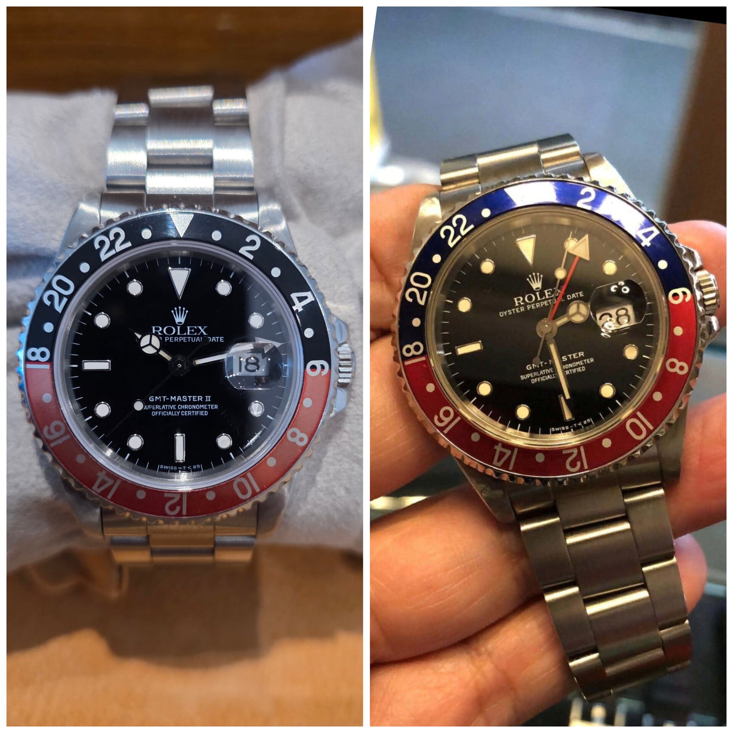 Rolex GMT MASTER II Ref : 16710 ( insert coke et pepsi )