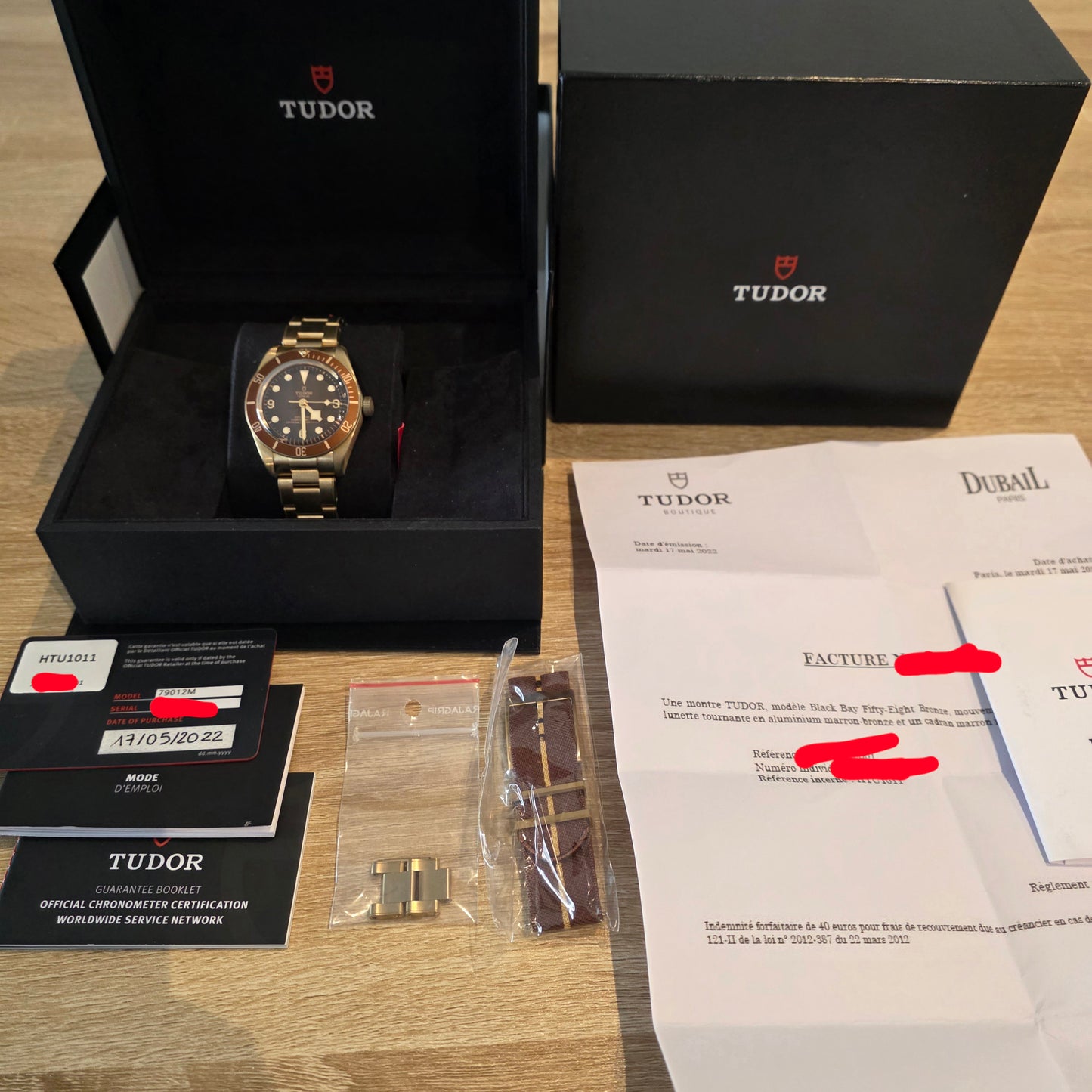 TUDOR BLACK BAY 58 BRONZE EDITION BOUTIQUE 39MM REF : 79012M